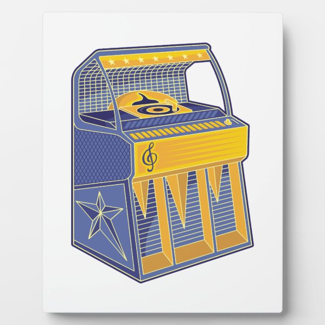 Retro Jukebox Fotoplatte (Vorderseite)