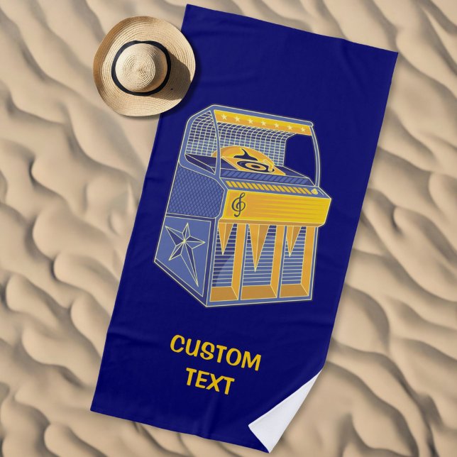 Retro Jukebox Strandtuch (Von Creator hochgeladen)