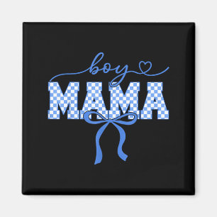 Retro-Junge Mama Muttertag 2026 karierte Frauen Magnet