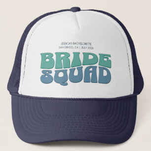 Retro Junggeselinnen-Abschied Bride Squad Bridesma Truckerkappe