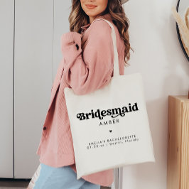 Retro Junggeselinnen-Abschied Tote Bag Bridesmaid Tragetasche