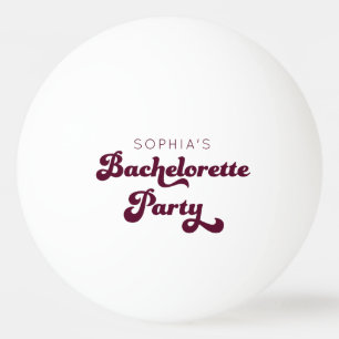 Retro-Junggesellinnen-Abschied Ping Pong Ball Tischtennisball