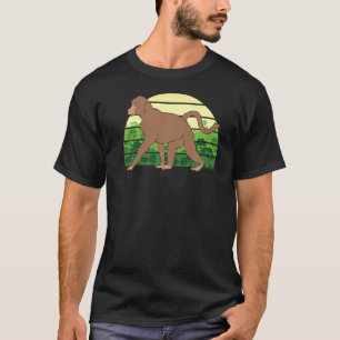 Retro Jungle Animal Wildlife Schimpanze Affe T-Shirt