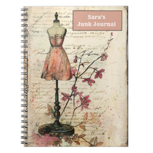 Retro Junk Journal Notizblock