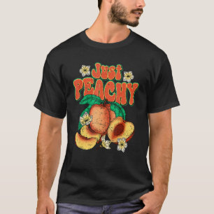 Retro Just Peachy Sommer Frucht Georgia Pfirsiche T-Shirt