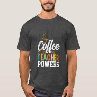 Retro-Kaffee gibt mir Power T-Shirt