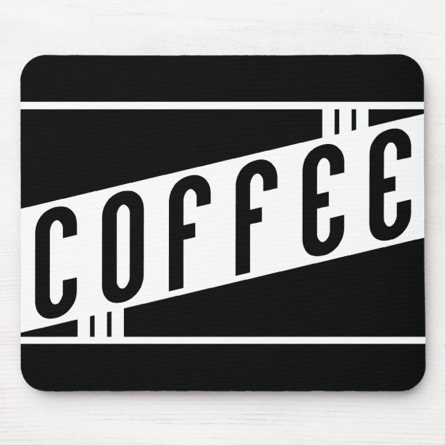 Retro-Kaffee Mousepad (Vorne)