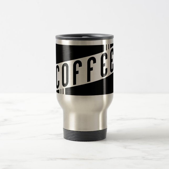 Retro-Kaffee Reisebecher (Mittel)