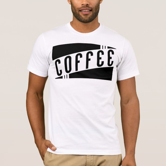 Retro Kaffee T-Shirt (Vorderseite)