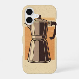 Retro-Kaffeekanne / Retro-Kaffeemaschine iPhone 16 Hülle