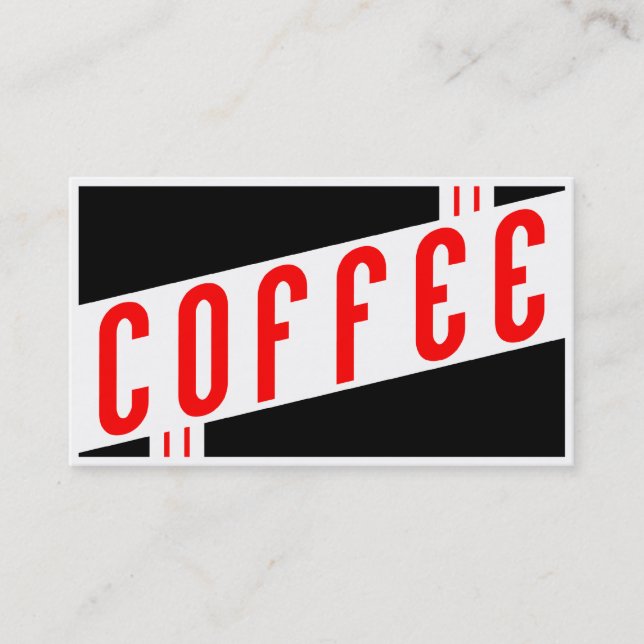 Retro Kaffeeloyalitätsprogramm Treuekarte (Vorderseite)