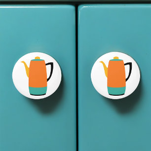 Retro-Kaffeepause Keramikknauf