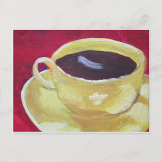 Retro-Kaffeetasse Postkarte