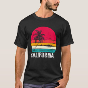 Retro Kalifornien Surf Vintage Strand Cali 70er Ve T-Shirt