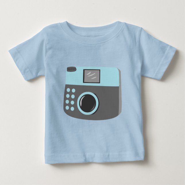 Retro-Kamera Baby T-shirt (Vorderseite)