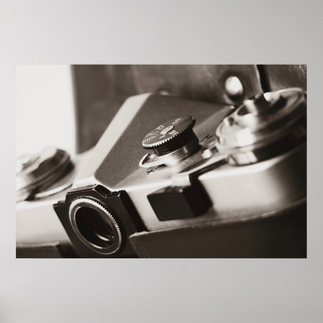 Retro-Kamera Poster (Vorne)