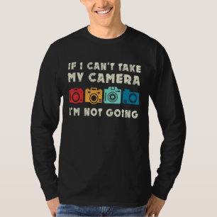 Retro-Kamera Vintage-Fotograf Fotografie Foto T-Shirt