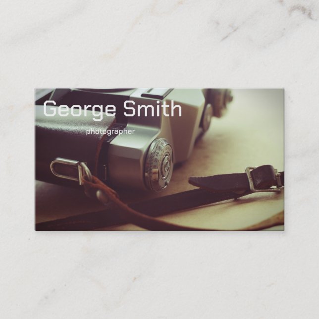 Retro-Kamera Visitenkarte (Vorderseite)