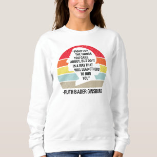 Retro-Kampf für Dinge, die Ihnen am Herzen liegen Sweatshirt