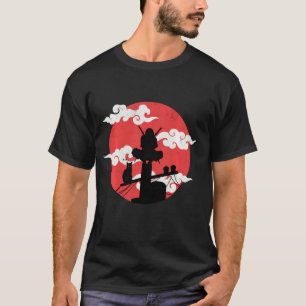 Retro Kanji Samurai Shinobi Schwert Japanisch Ninj T-Shirt