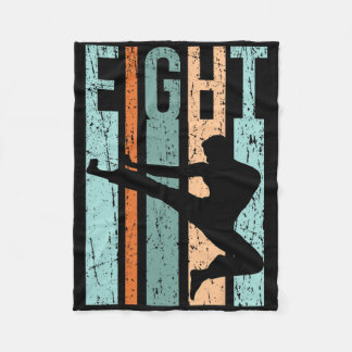 Retro Karate 8. Geburtstag 8 Judo Men Kung Fu Kind Fleecedecke