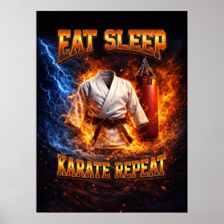 Retro-Karate-Bootleg-Vintage-Art Poster