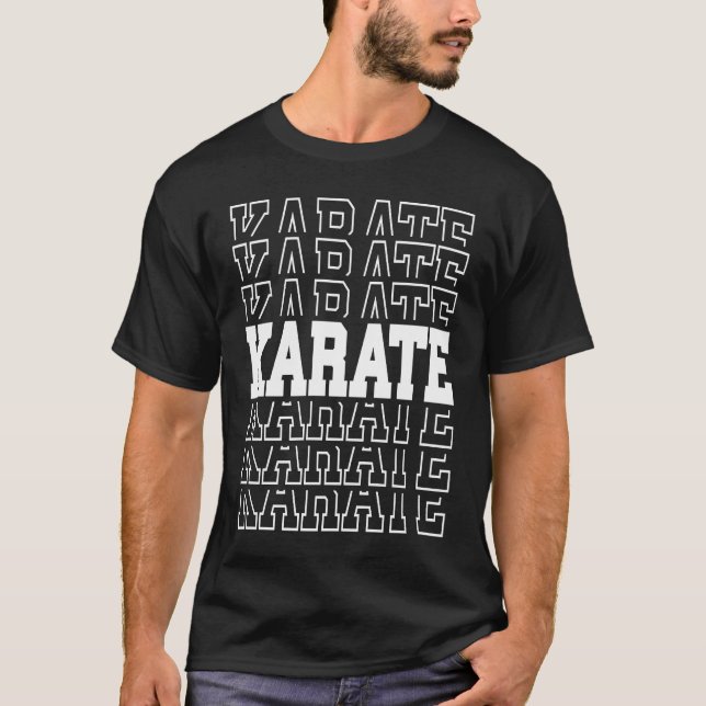 Retro Karate Judo Kendo Sumo Wrestling Männer Frau T-Shirt (Vorderseite)