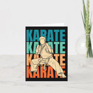 Retro-Karate-Kämpfer - Martial Arts Vintage Karate Karte
