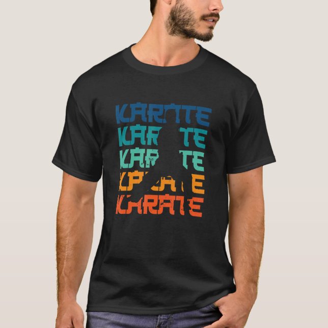 Retro Karate Karate T-Shirt (Vorderseite)