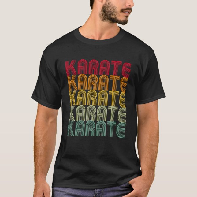 Retro Karate Kung Fu Fighting  Karate Men Women T-Shirt (Vorderseite)