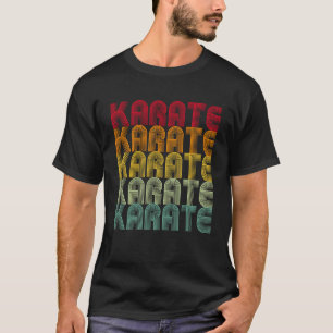Retro Karate Kung Fu Kämpfen Karate Männer Frauen T-Shirt