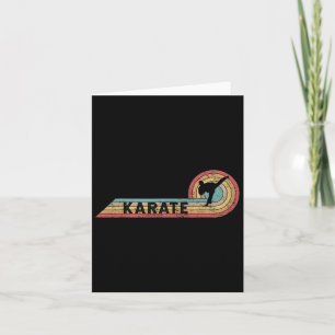Retro Karate Vintag Player Filmstreifen Karte