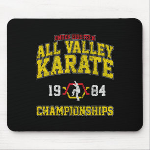 Retro Karate Vintage All Valley Karate Meister Mousepad
