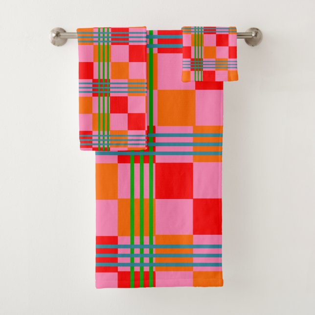 Retro-Kariert  Badhandtuch Set (Insitu)