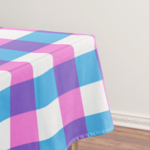 Retro-Karo Buntes Muster Tischdecke
