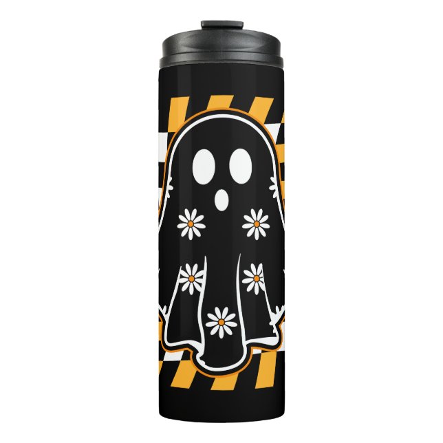 Retro-Karo-Geist  Thermosbecher (Vorderseite)