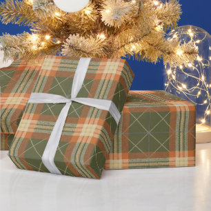 Retro-Karo-Mitte-des-Jahrhunderts-Feiertag Geschenkpapier