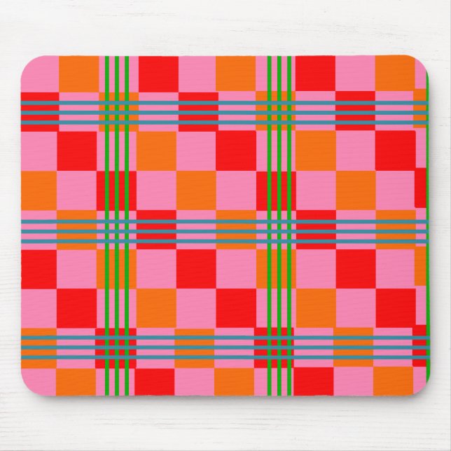 Retro Karo  Mousepad (Vorne)
