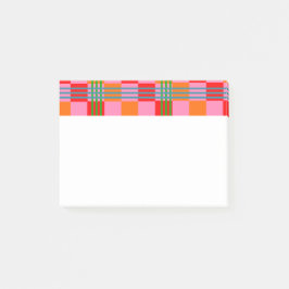 Retro Karo Post-it Klebezettel