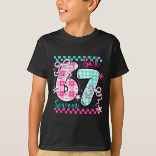Retro Karo Valentinstag Six Seven Meme 67 Viral T-Shirt