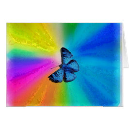 Retro Karte des Regenbogens