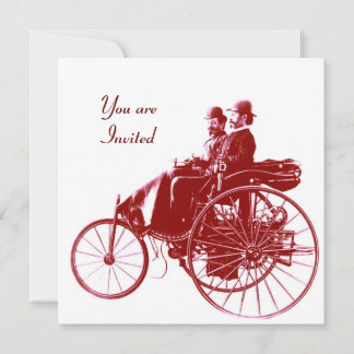 RETRO-KARTEN 2 , AUTO-WIEDERHERSTELLUNG , Weißbrau Einladung