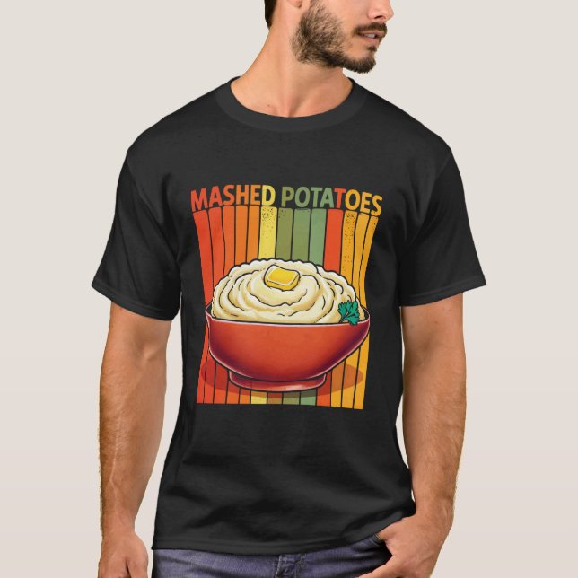 Retro Kartoffelbrei T-Shirt (Vorderseite)