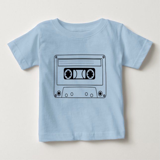 Retro-Kassette Baby T-shirt (Vorderseite)