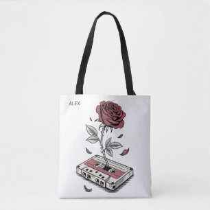 Retro-Kassette Band Rose Personalisierter Name