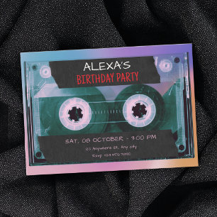 Retro-Kassette Einladung