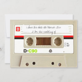Retro-Kassette Hochzeit Save The Date