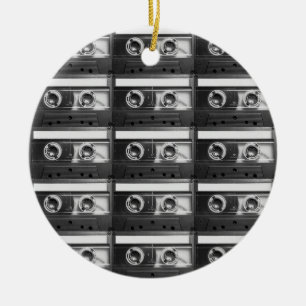 Retro-Kassette Keramik Ornament
