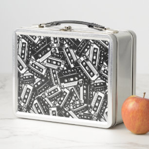 Retro-Kassette-Metall-Lunchbox Metall Brotdose