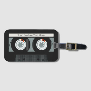 Retro-Kassette mit individuellem Text Gepäckanhänger